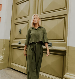Monré Broek 'Clemence' - Khaki - Monré