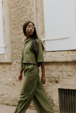 Monré Broek 'Clemence' - Khaki - Monré