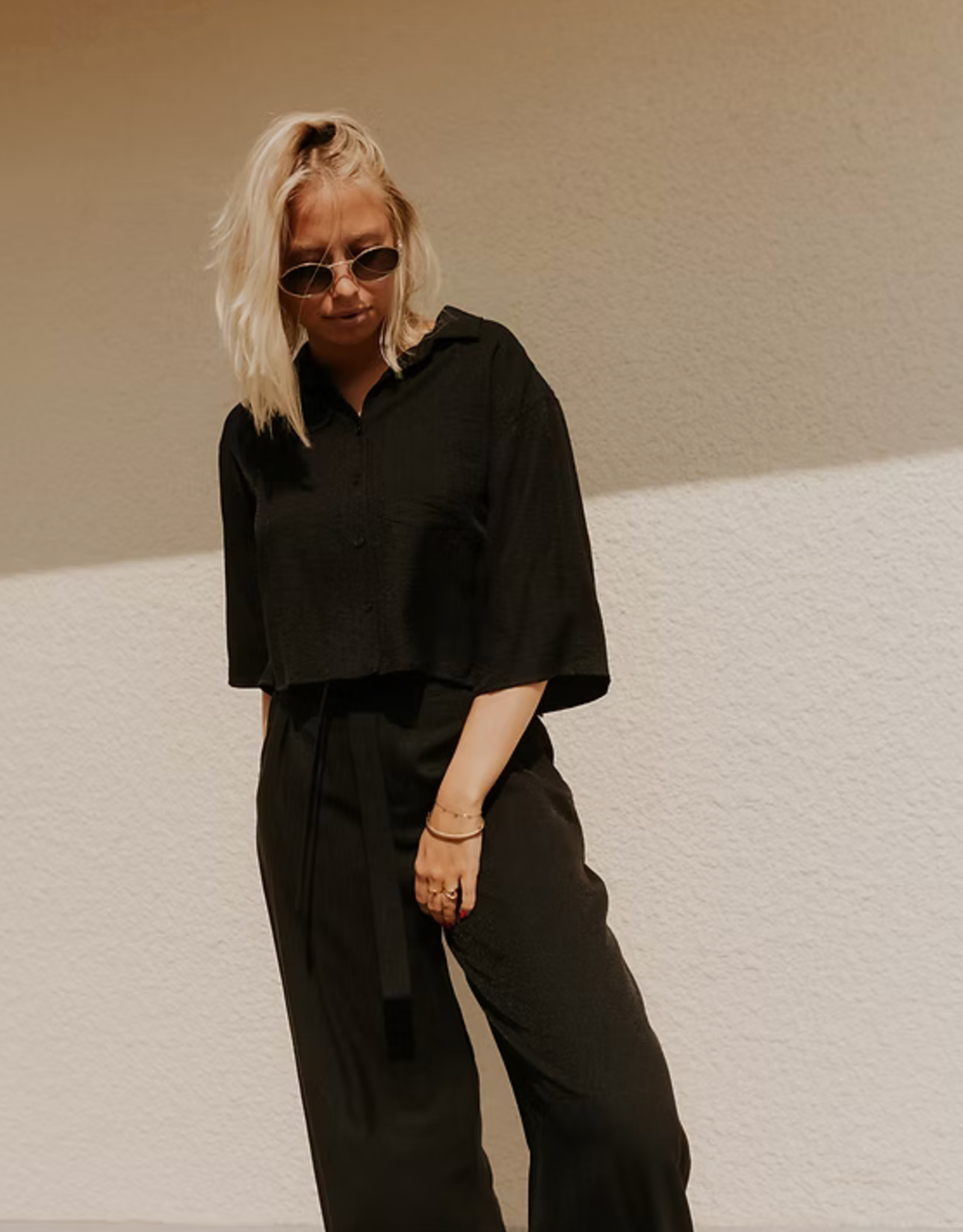 Monré Broek 'Clemence' - Zwart - Monré