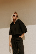 Monré Blouse 'Helena' - Zwart - Monré