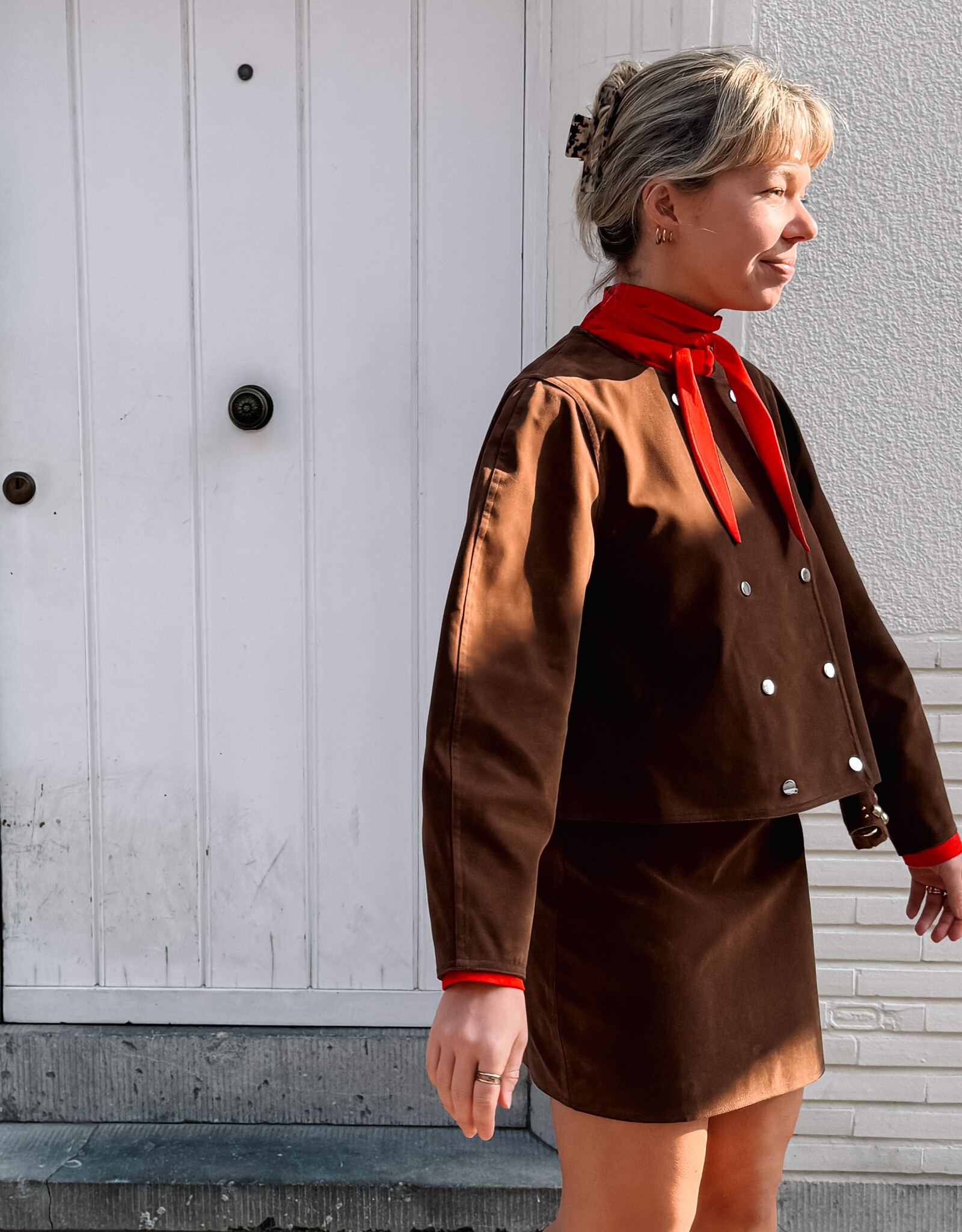 The Tiny Big Sister Rok 'Suede' - Dark Brown  - The Tiny Big Sister