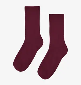 Colorful Standard Socks 'Classic Organic' - Oxblood Red - Colorful Standard - One Size