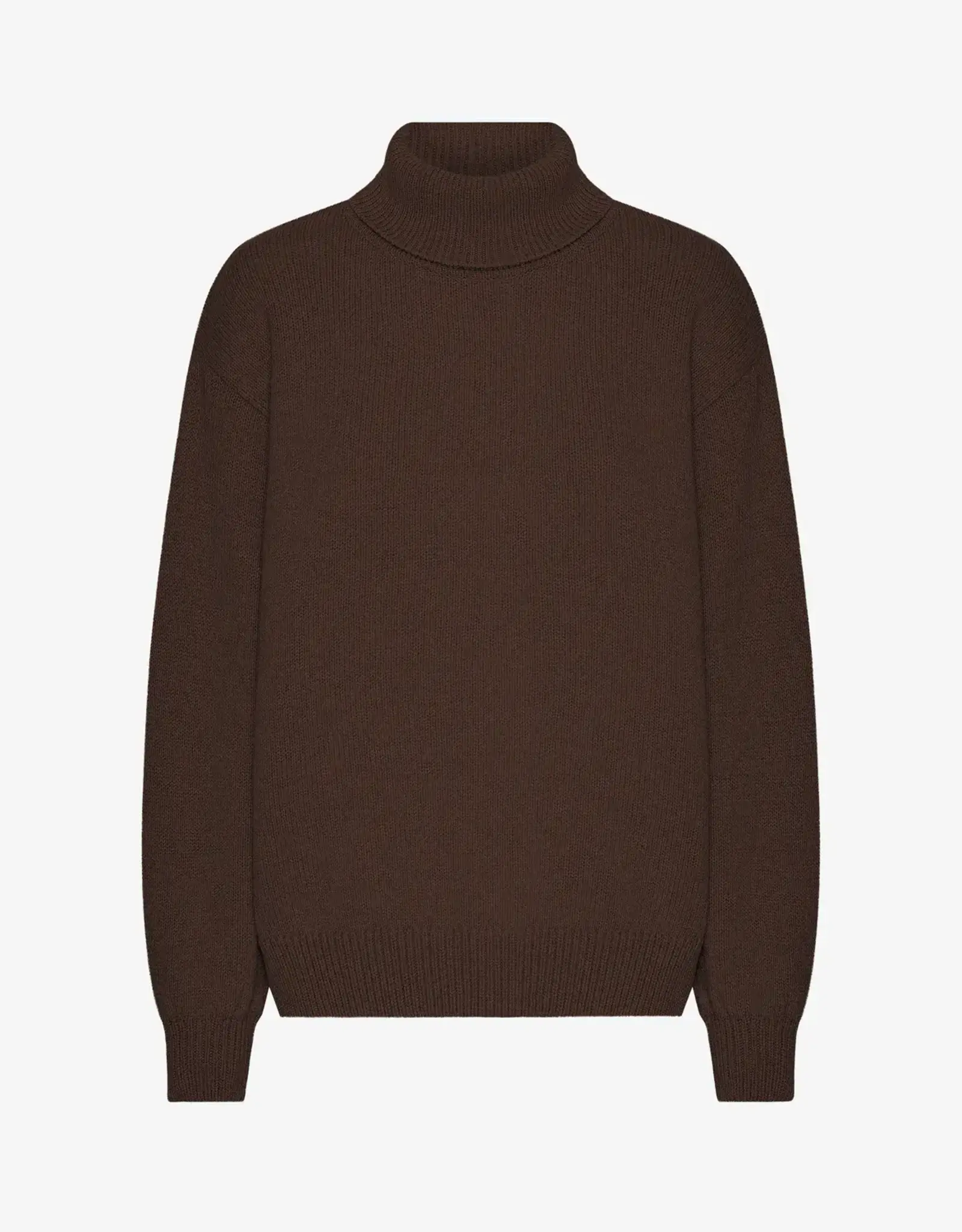 Colorful Standard Pull Merino Wool 'Turtleneck' - Coffee  Brown - Colorful Standard