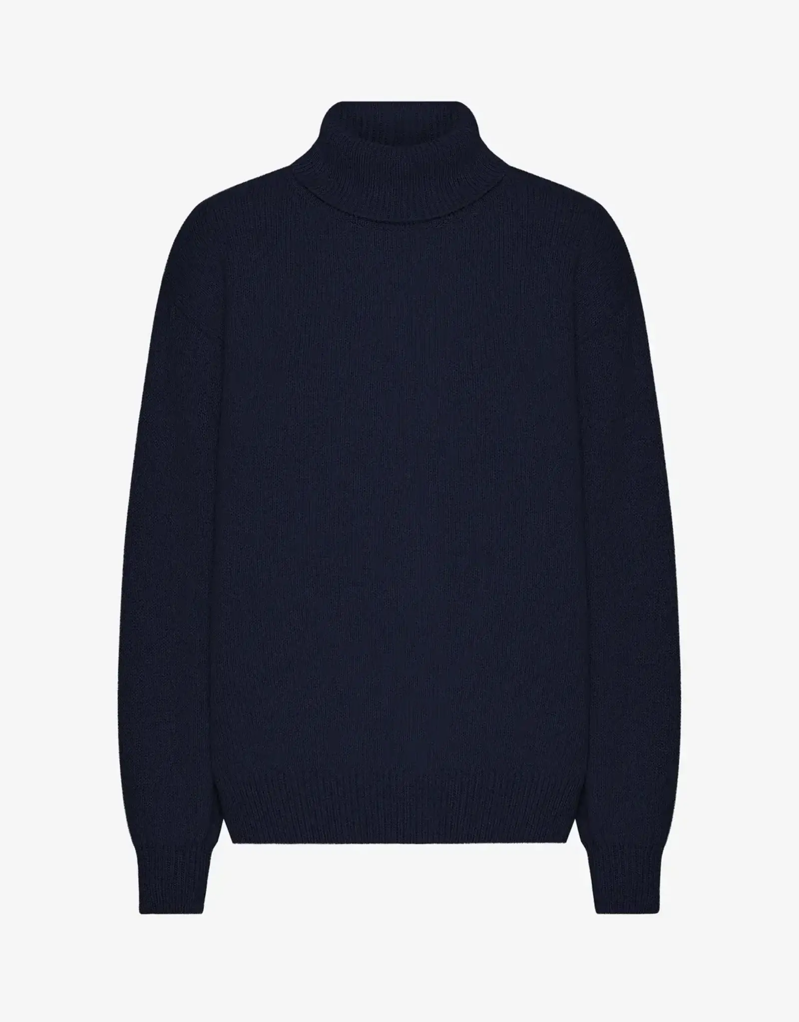 Colorful Standard Pull Merino Wool 'Turtleneck' - Navy Blue - Colorful Standard