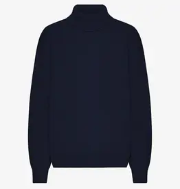 Colorful Standard Pull Merino Wool 'Turtleneck' - Navy Blue - Colorful Standard