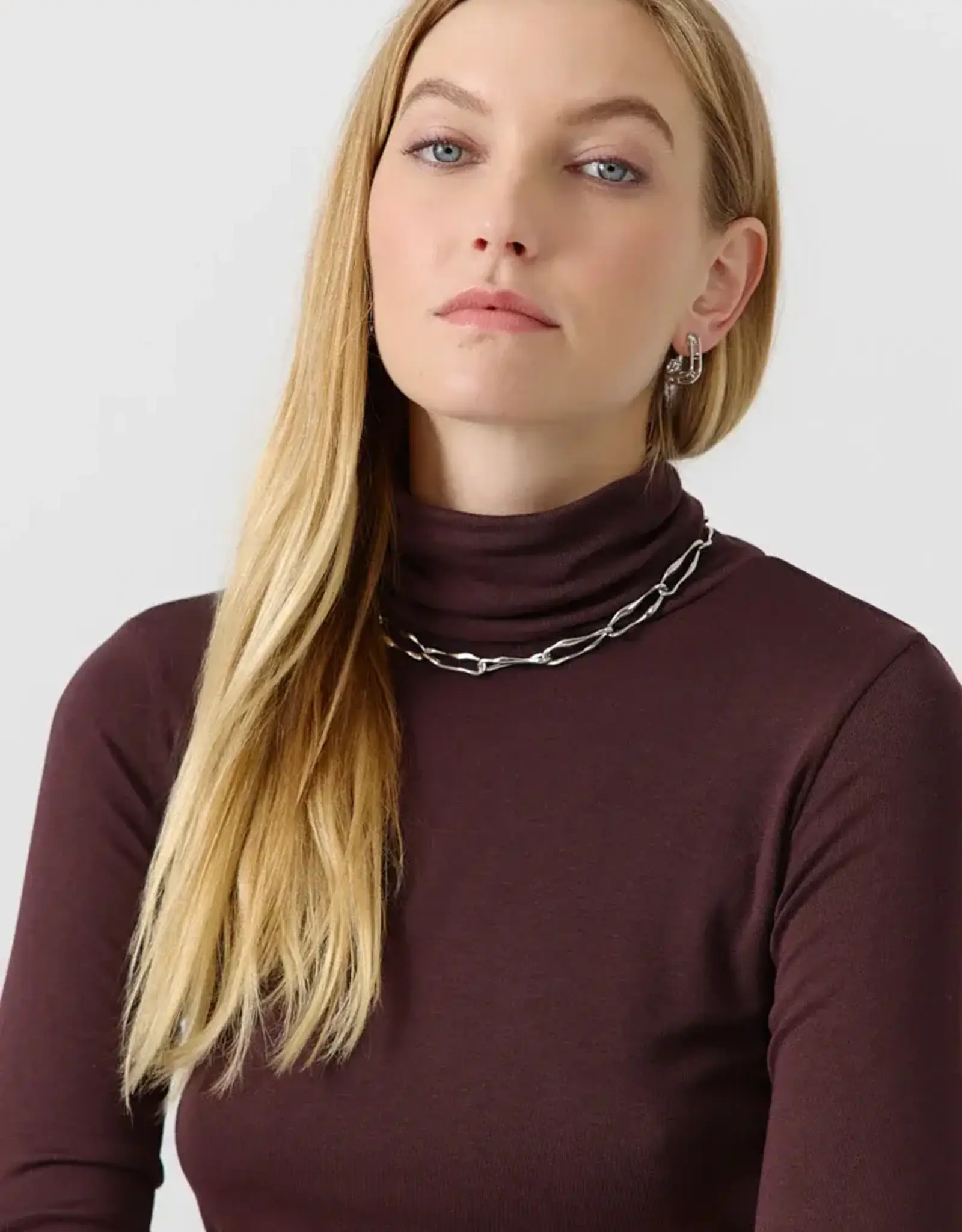 Top Rolkraag 'Eliza' - Brown - Artlove