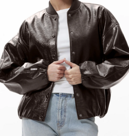 Catwalk Junkie Jacket  'Tuck In Varsity' - Shaved Chocolate - Catwalk Junkie Catwalk Junkie Jacket  'Tuck In Varsity' - Shaved Chocolate - Catwalk Junkie