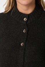 Cardigan Korte Mouw 'Benuta' - Dark Brown - Neo Noir