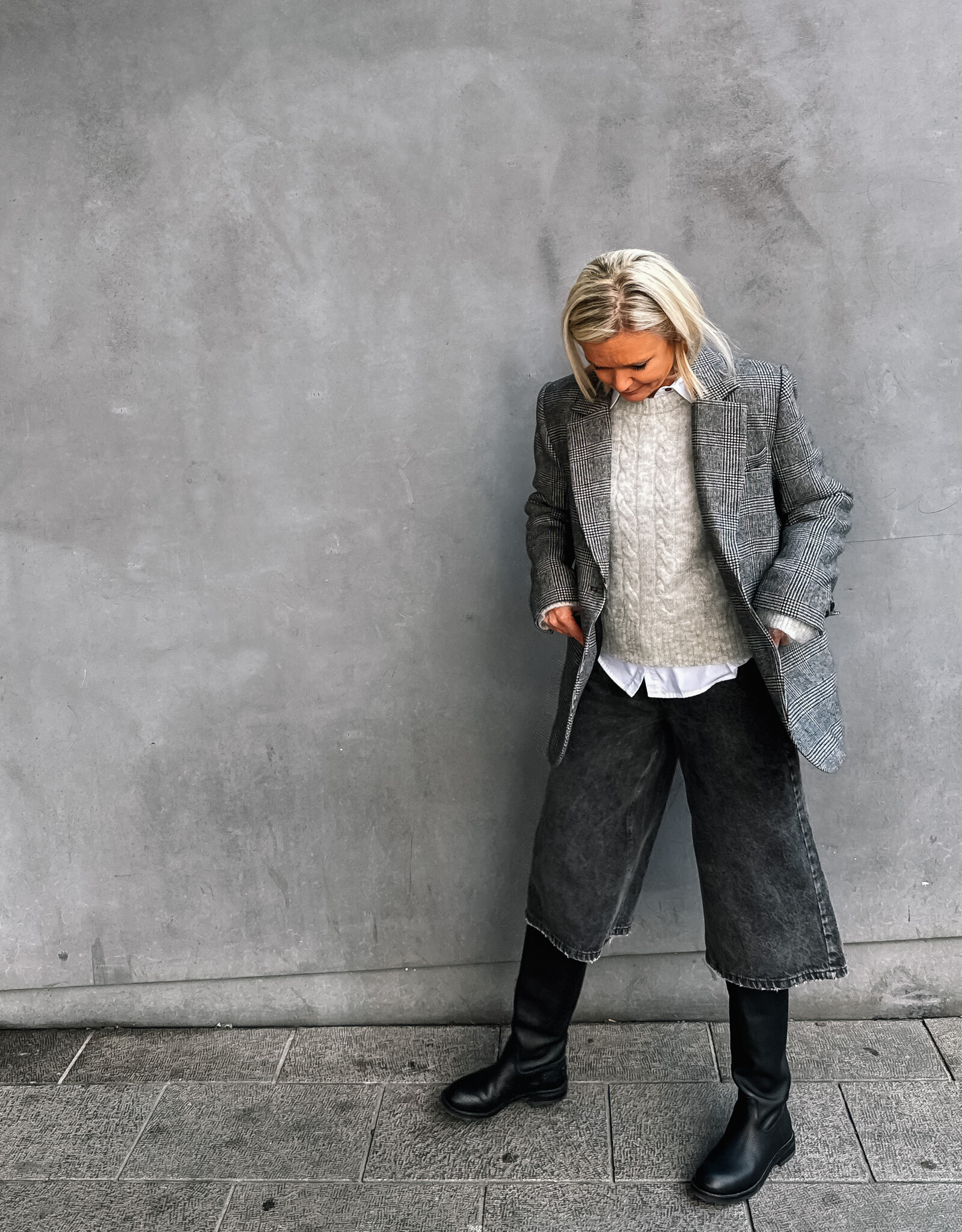 The Golden House Joh Bermuda Jeans 'Elke' - Grey