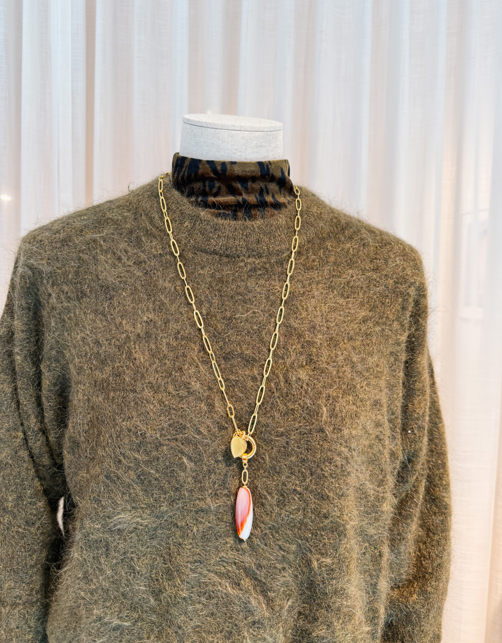 The Golden House Mika Pull 'Mina' - Kaki