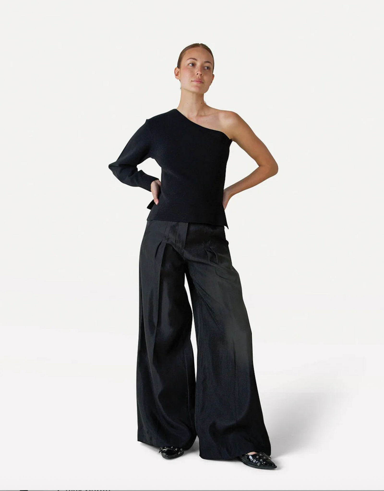 Another Label Broek 'Calyx' - Black - Another Label