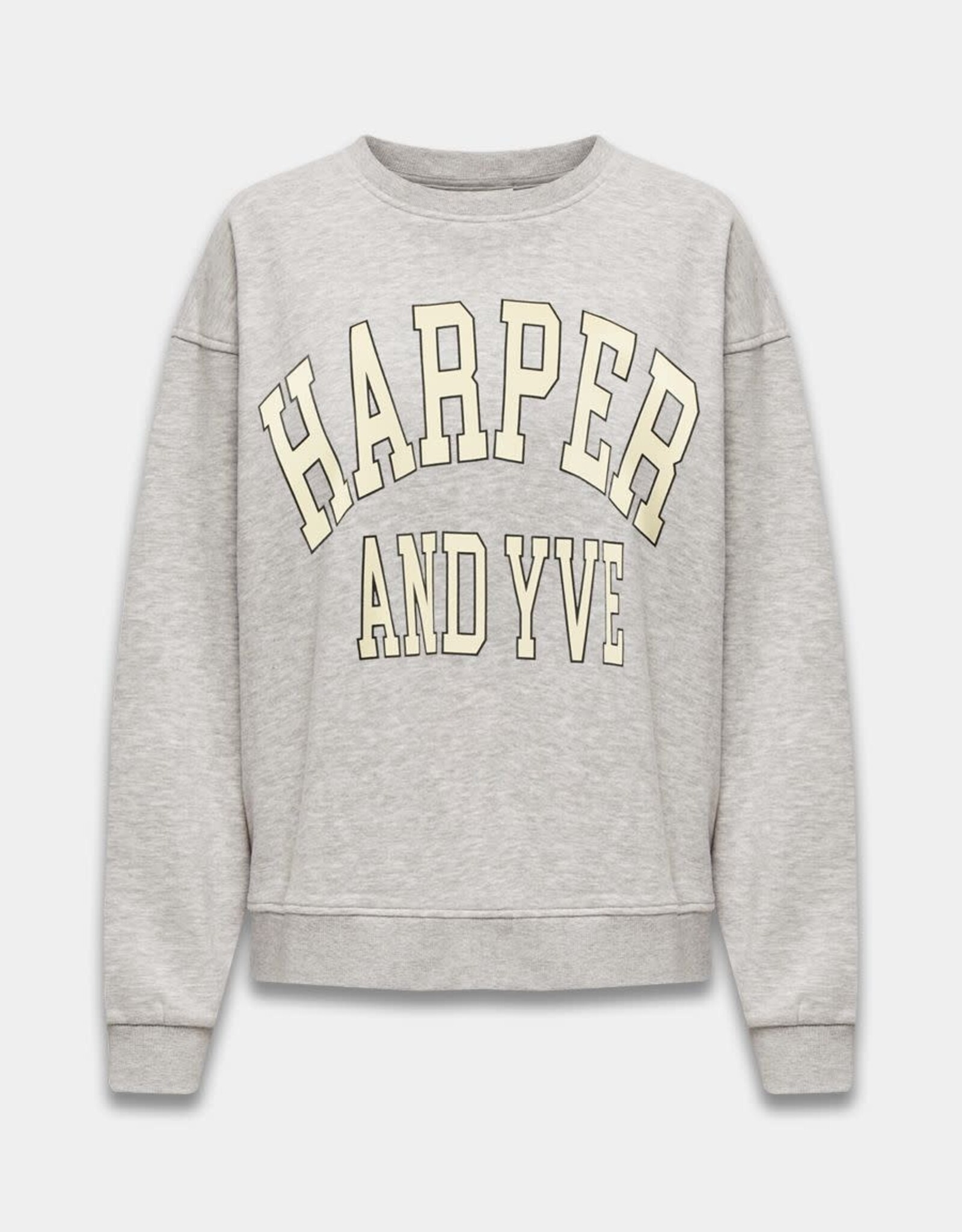 Harper&Yve Sweater 'Varsity' - Grey Melee - Harper&Yve