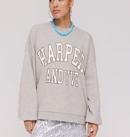 Harper&Yve Sweater 'Varsity' - Grey Melee - Harper&Yve