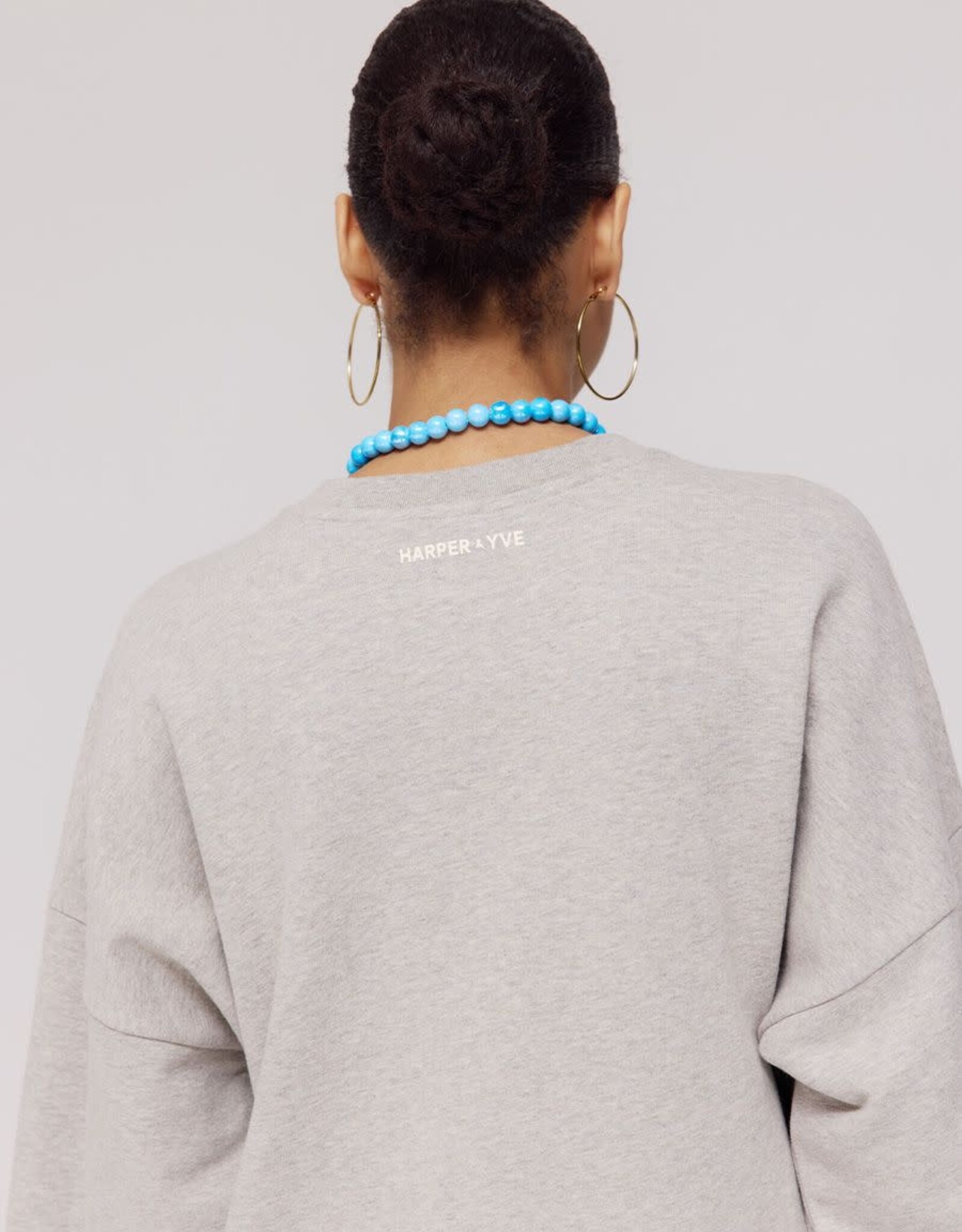 Harper&Yve Sweater 'Varsity' - Grey Melee - Harper&Yve