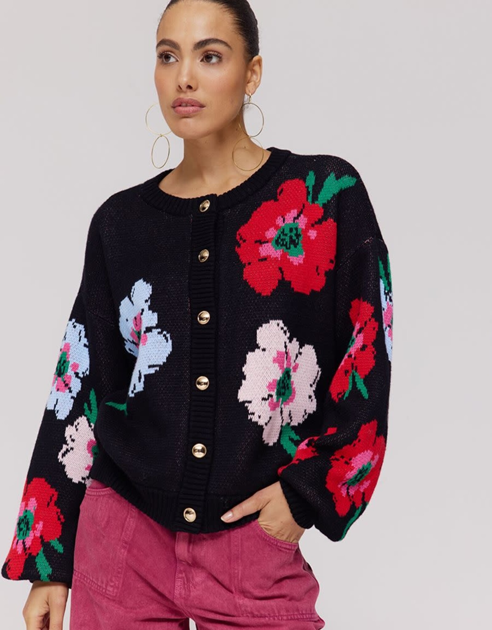 Harper&Yve Cardigan 'Jazz' - Multi Flower - Harper&Yve