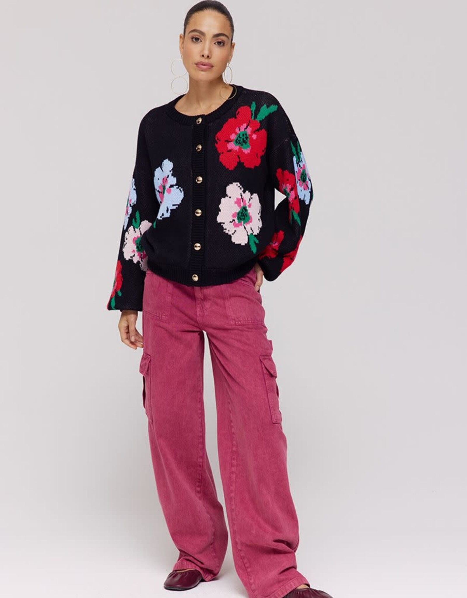 Harper&Yve Cardigan 'Jazz' - Multi Flower - Harper&Yve