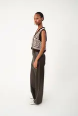 Lollys Laundry Waistcoat 'Francesca' - Dark Mokka - Lollys Laundry