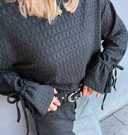 Monré Blouse 'Lucy' - Zwart - Monré