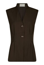 Waistcoat 'Finna' - Dark Brown - Neo Noir