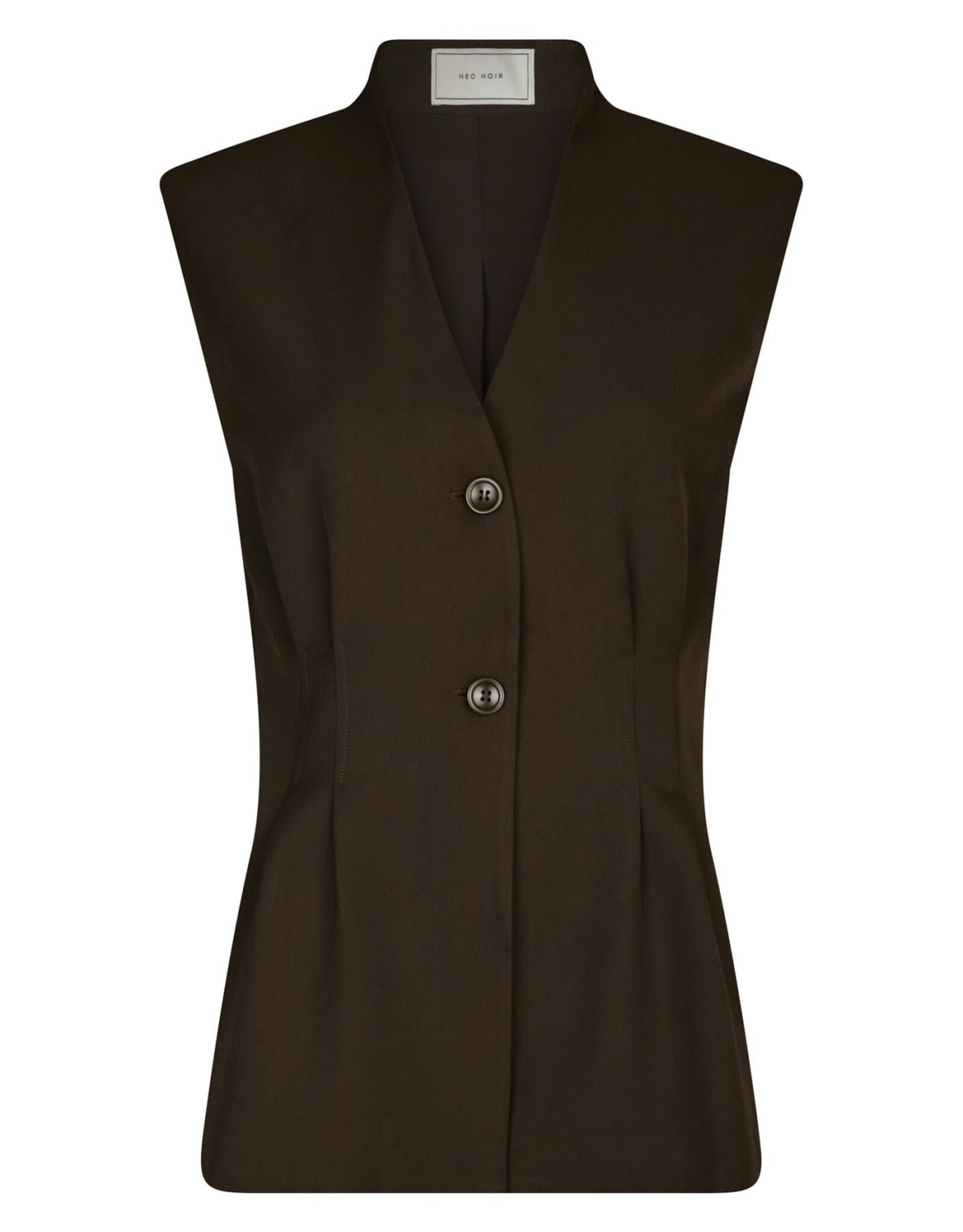 Waistcoat 'Finna' - Dark Brown - Neo Noir