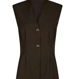 Waistcoat 'Finna' - Dark Brown - Neo Noir