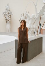 Waistcoat 'Finna' - Dark Brown - Neo Noir