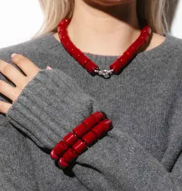 Bonnie Studios Ketting 'Cherry Kiss' - Red - Bonnie Studios