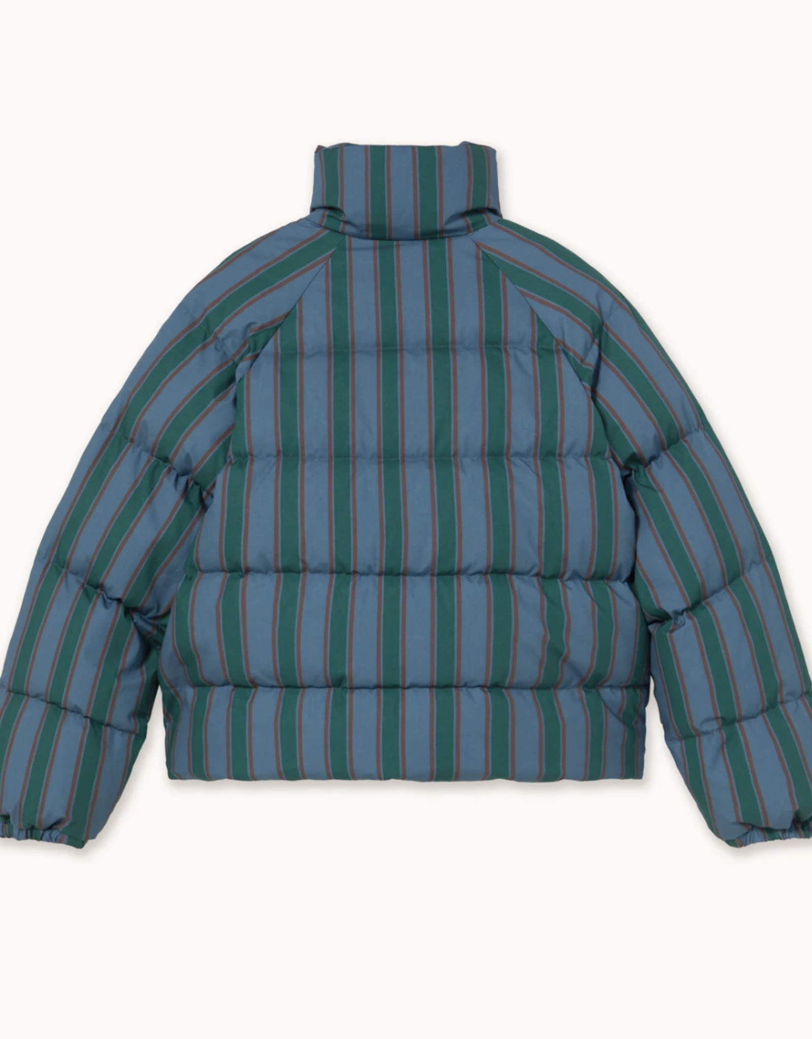The Tiny Big Sister Jacket 'Striped Short' - Stone - The Tiny Big Sister