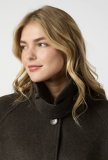 Mantel Wol 'Keaton' - Chocolate Brown - Neo Noir