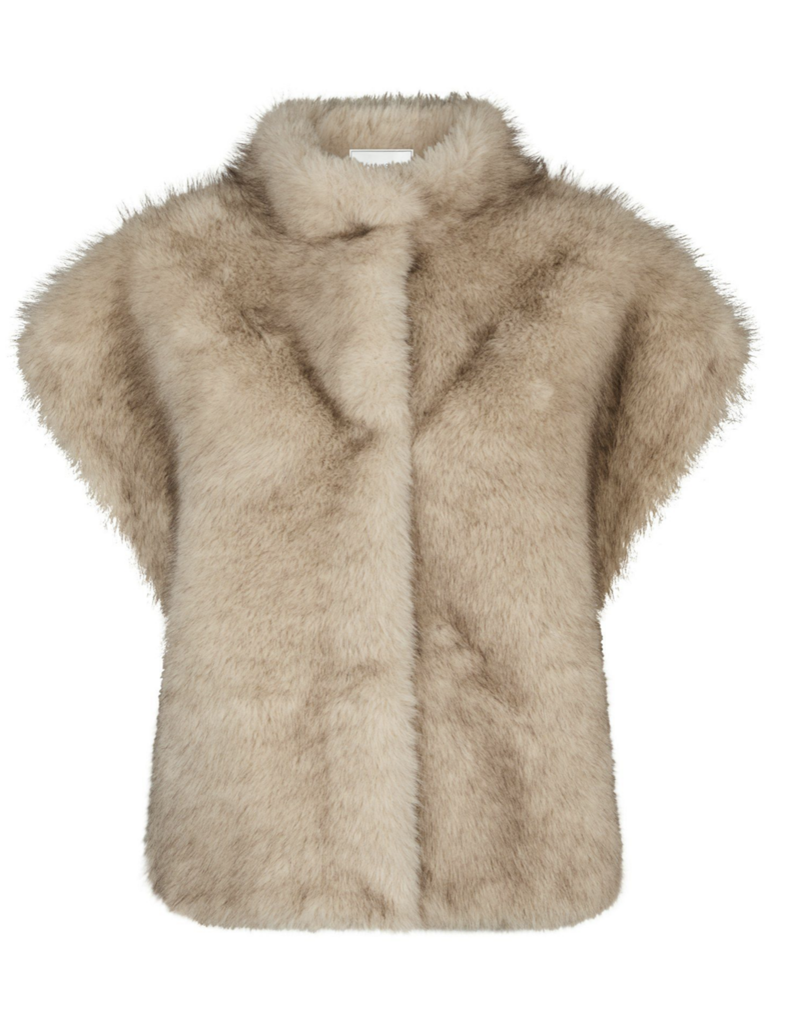 Waistcoat Faux Fur 'Kevini' - Beige - Neo Noir