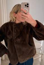 Orfeo - LMK Jas Met Sjaal 'Sissi' - Chocolat - Orfeo