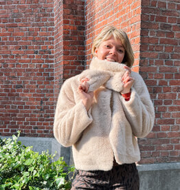 Orfeo - LMK Jas Met Sjaal 'Sissi' - Beige - Orfeo