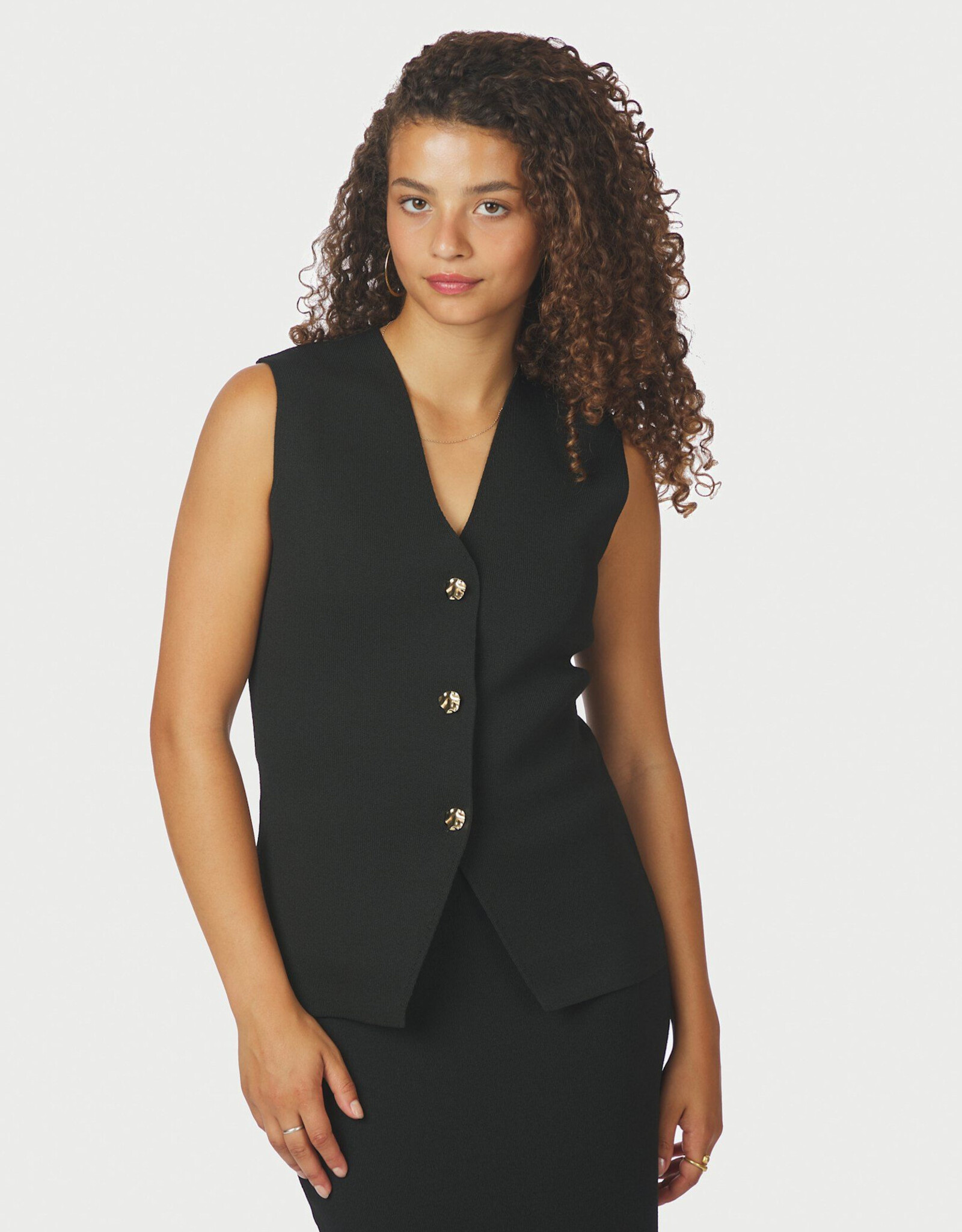 Waistcoat 'Sway' - Black - Neo Noir