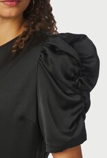 Blouse Heavy Sateen 'Benua'  - Black -  Neo Noir