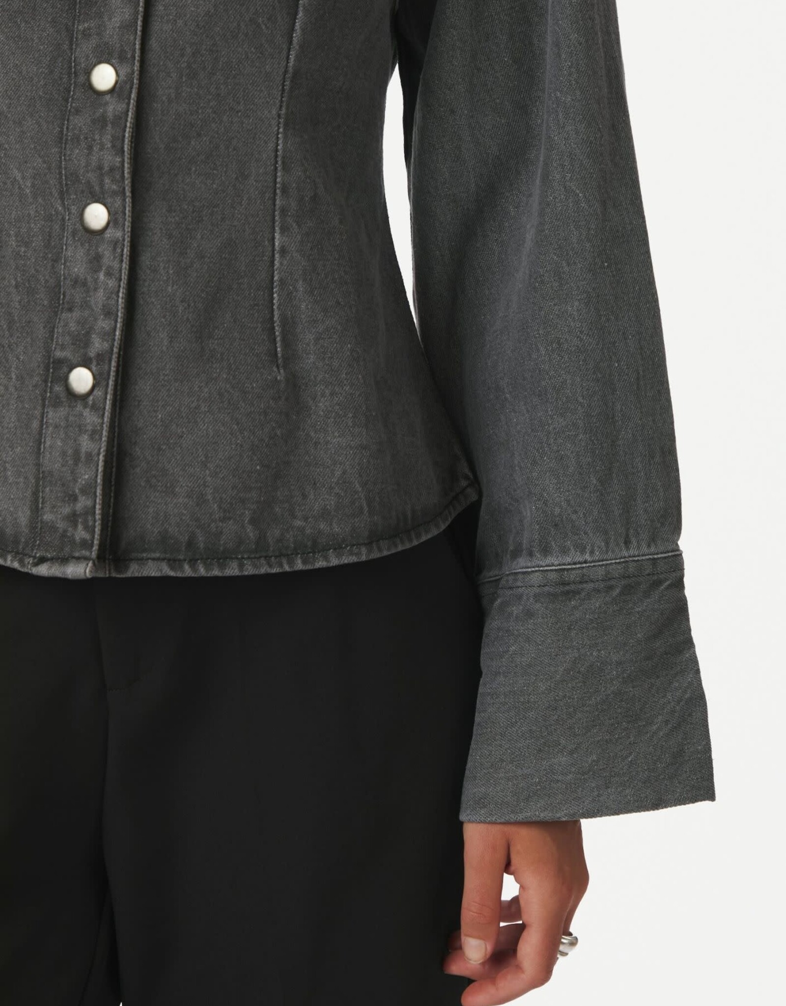 Blouse 'Rosa'  - Grey -  Neo Noir