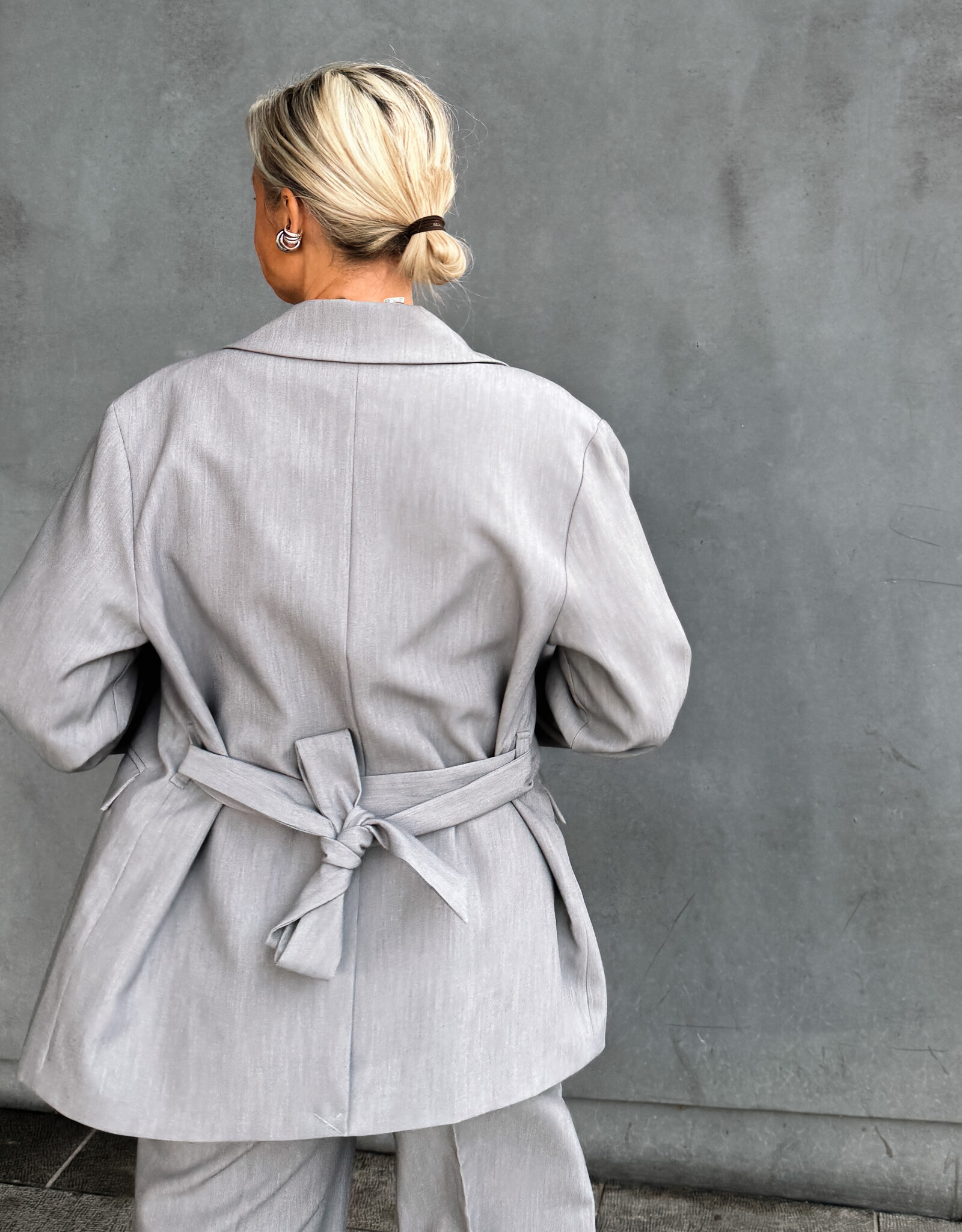 Another Label Blazer 'Nani' - Grey Melee - Another-Label