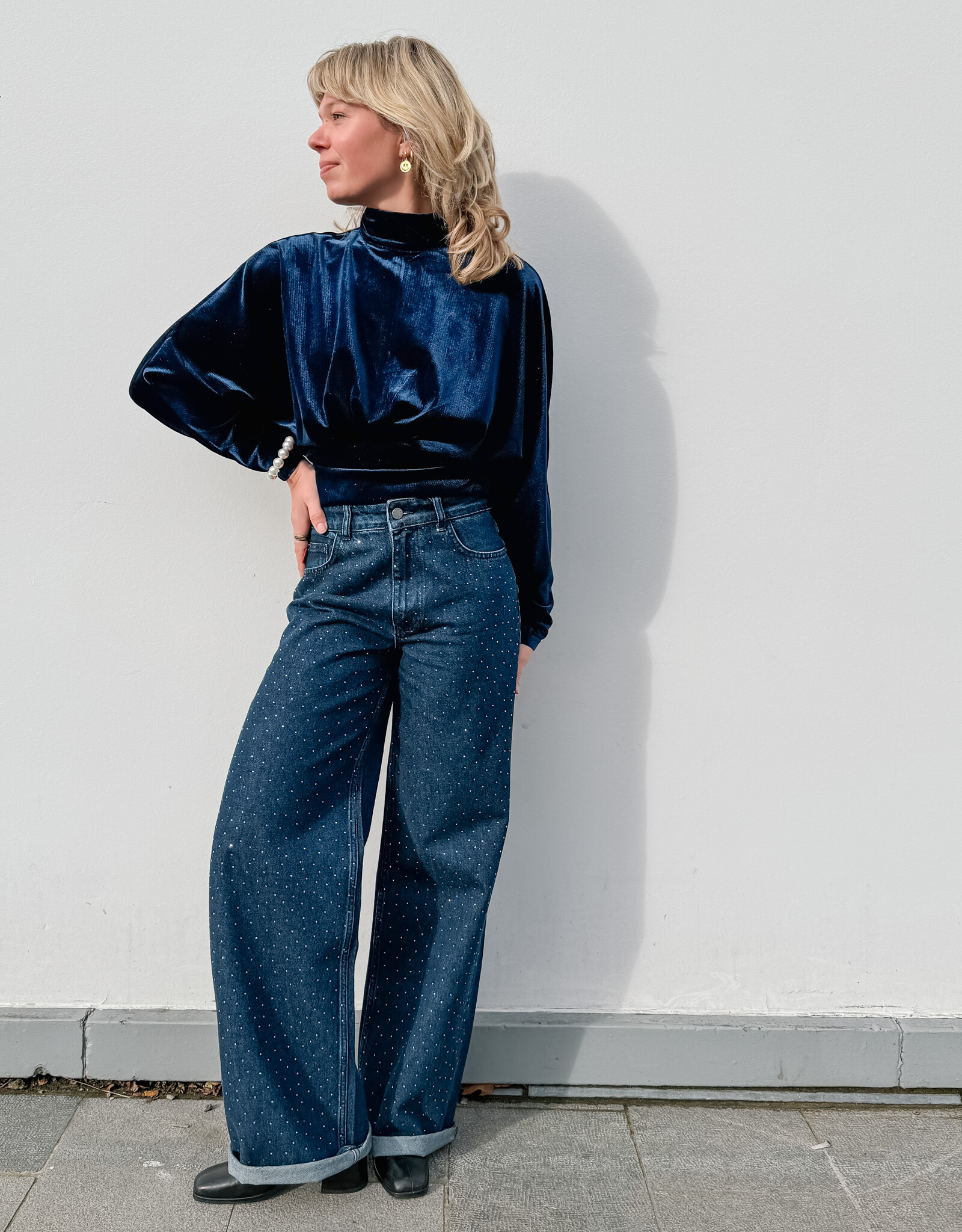 Harper&Yve Broek 'Mayra' - Dark Blue - Harper&Yve