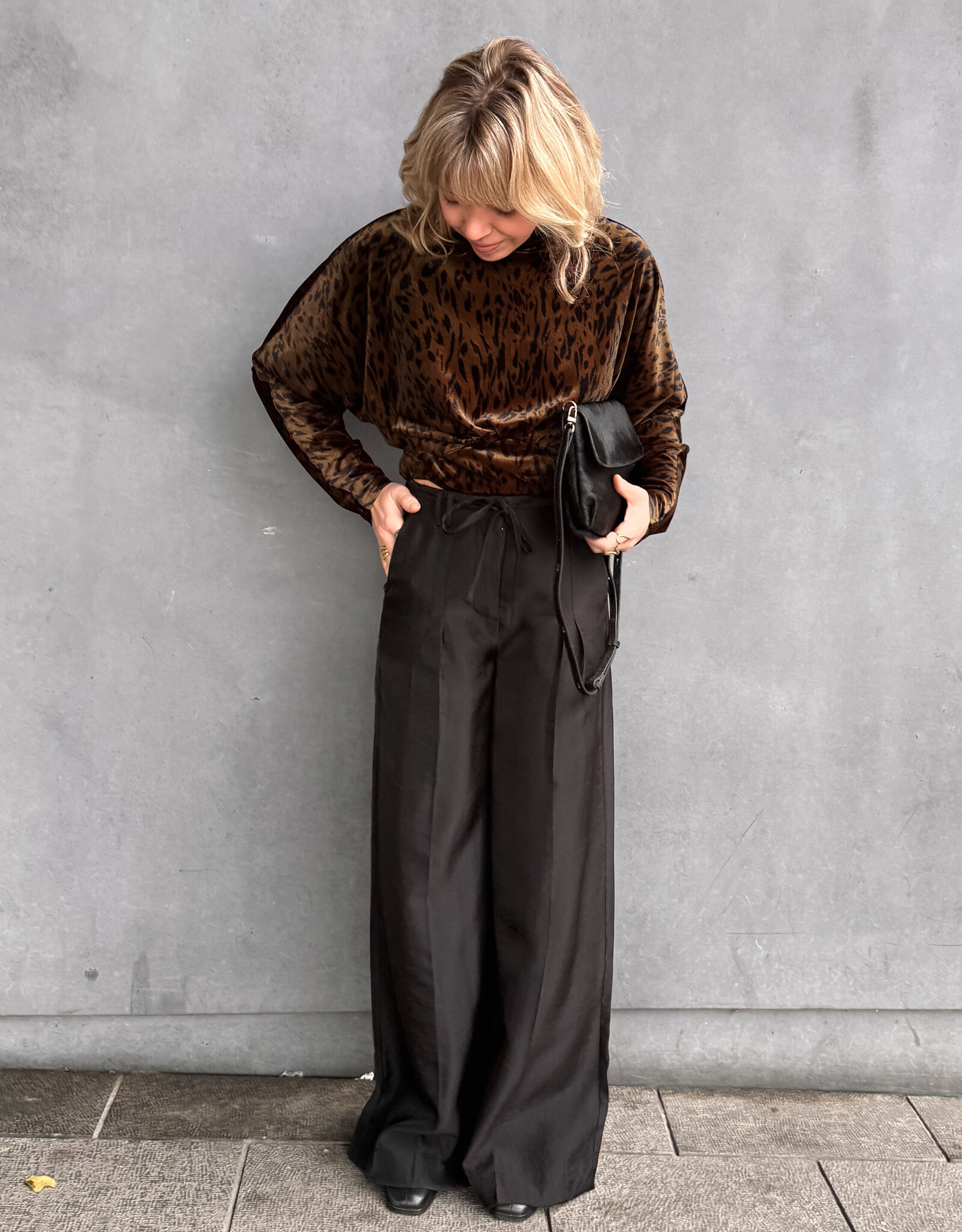 Another Label Broek 'Calyx' - Black - Another Label