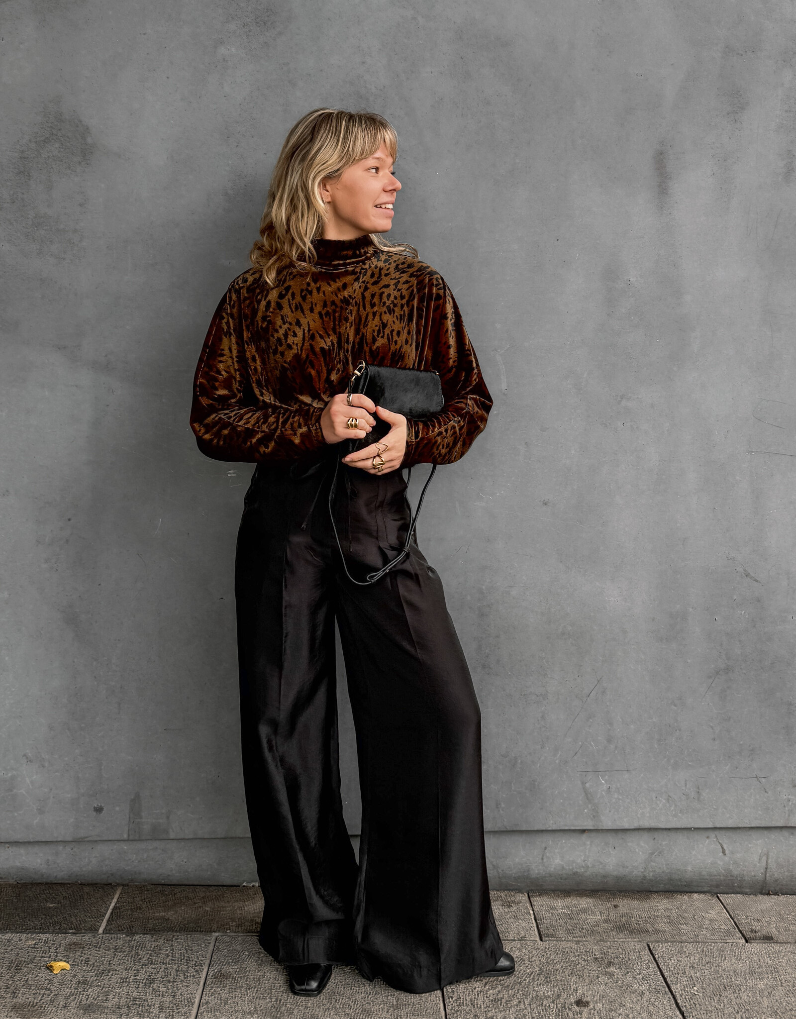 Another Label Broek 'Calyx' - Black - Another Label