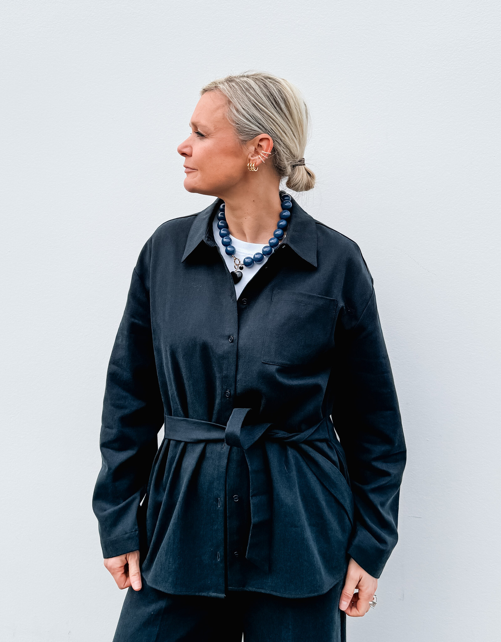 Another Label Blouse 'Liliam' - Night Sky - Another-Label