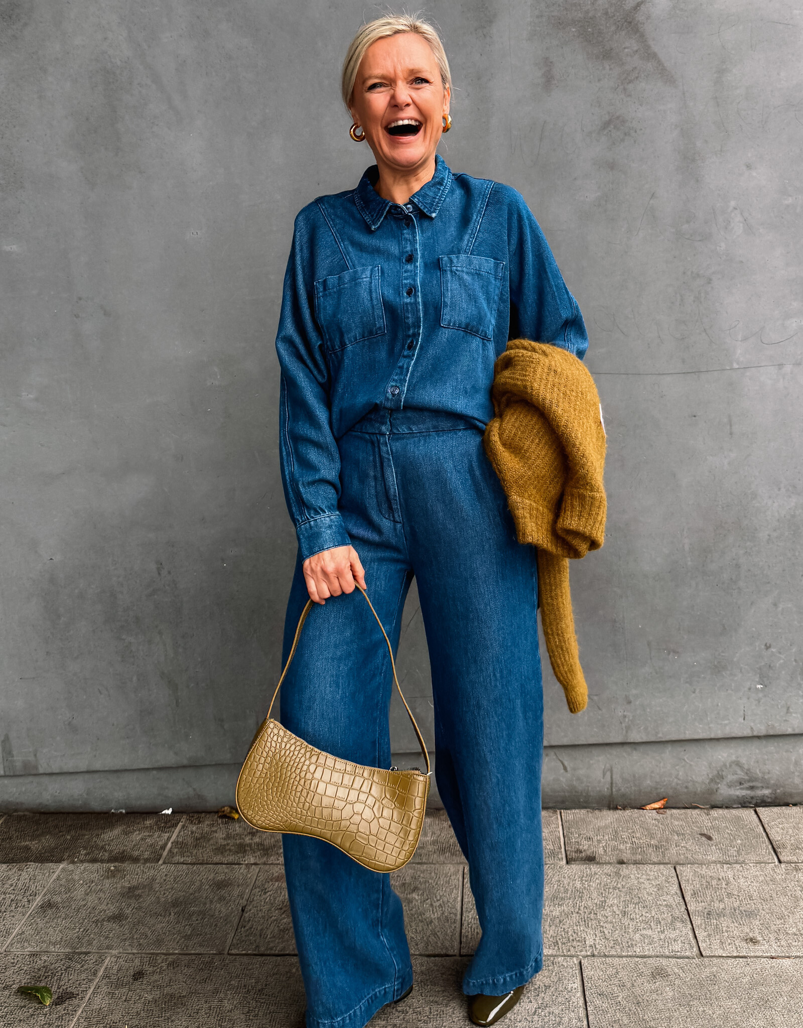 Another Label Broek Denim 'Doeha' - Ocean Blue - Another-Label