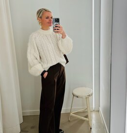 Another Label Broek Pleated 'Moore' - Slate Black - Another-Label