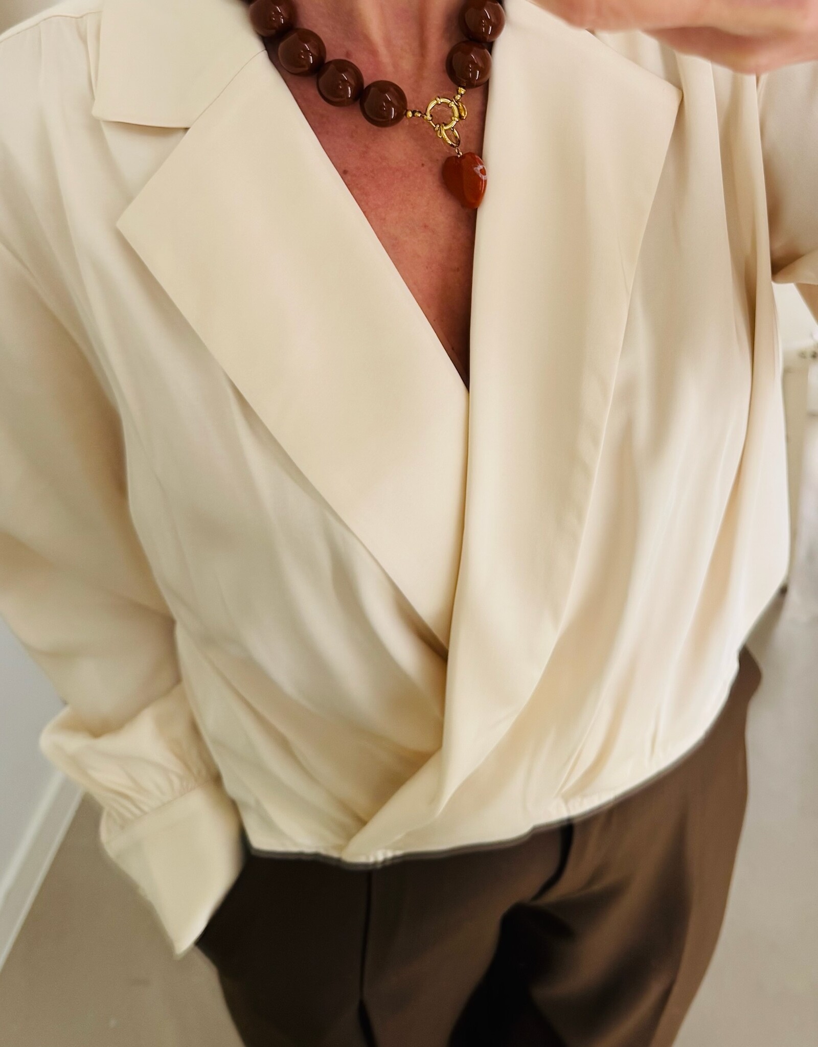 Another Label Blouse 'Danai' - Sea Salt - Another-Label