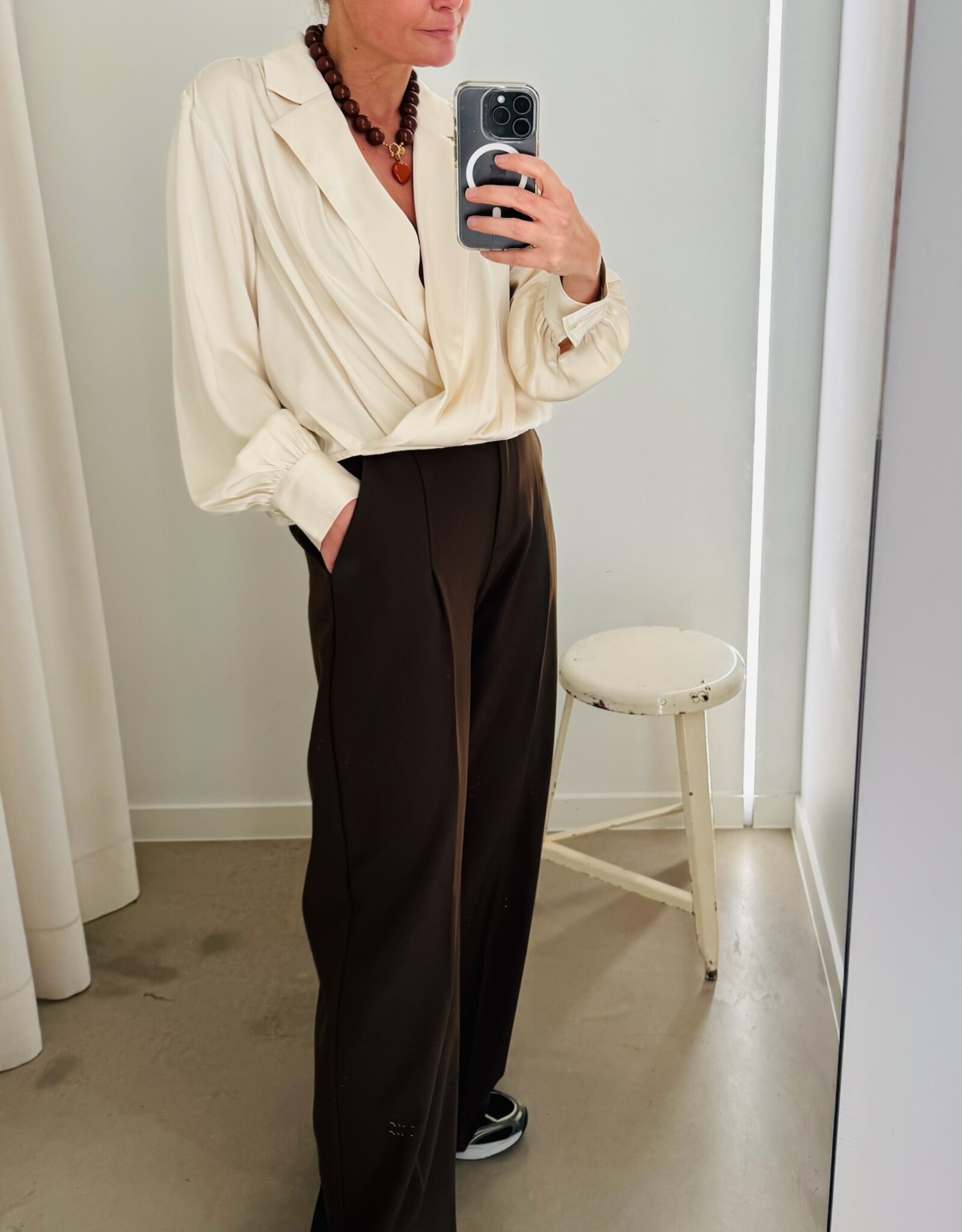 Another Label Blouse 'Danai' - Sea Salt - Another-Label