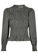 Blouse Check 'Marcia' - Antracit - Neo Noir