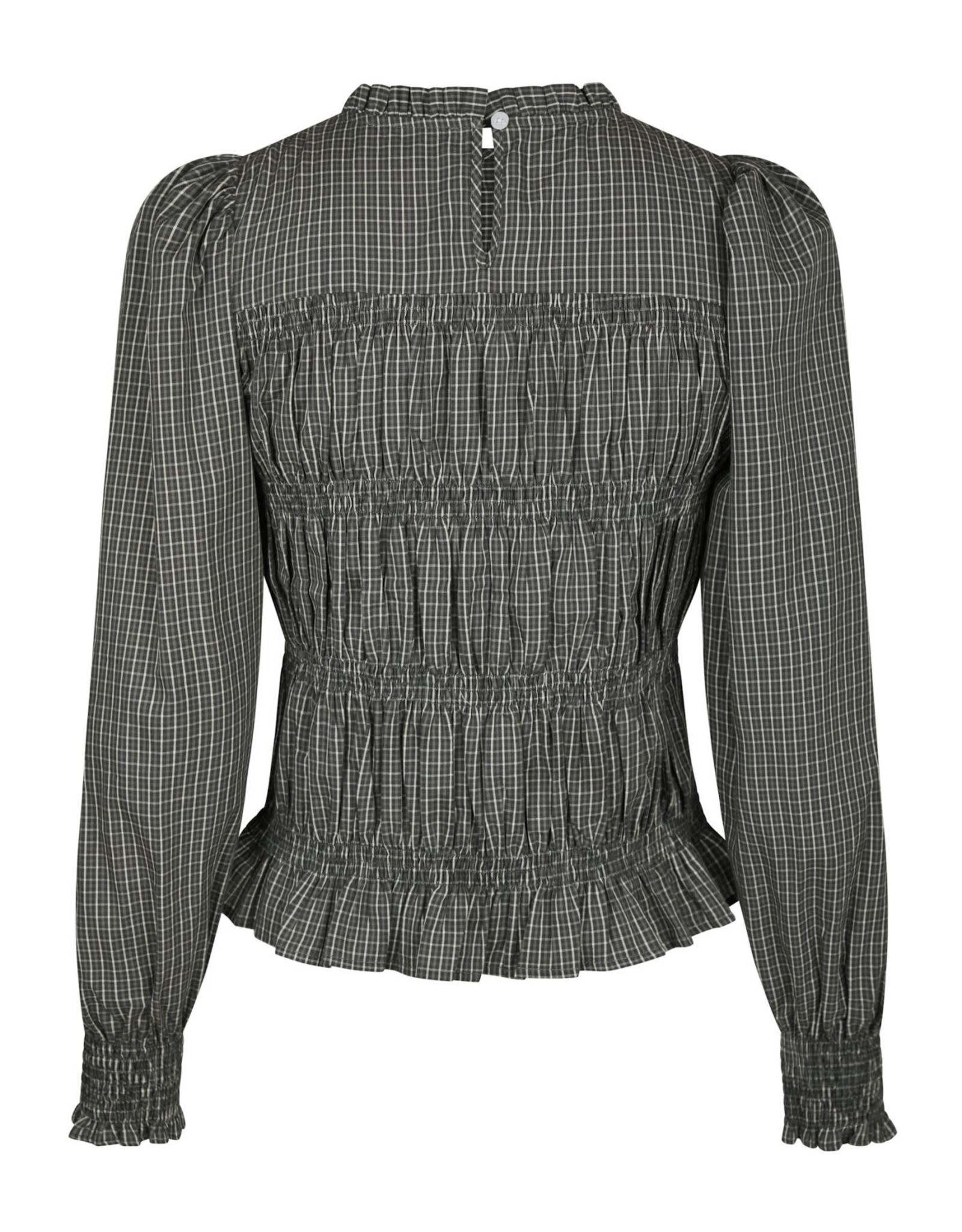 Blouse Check 'Marcia' - Antracit - Neo Noir