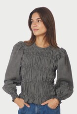 Blouse Check 'Marcia' - Antracit - Neo Noir