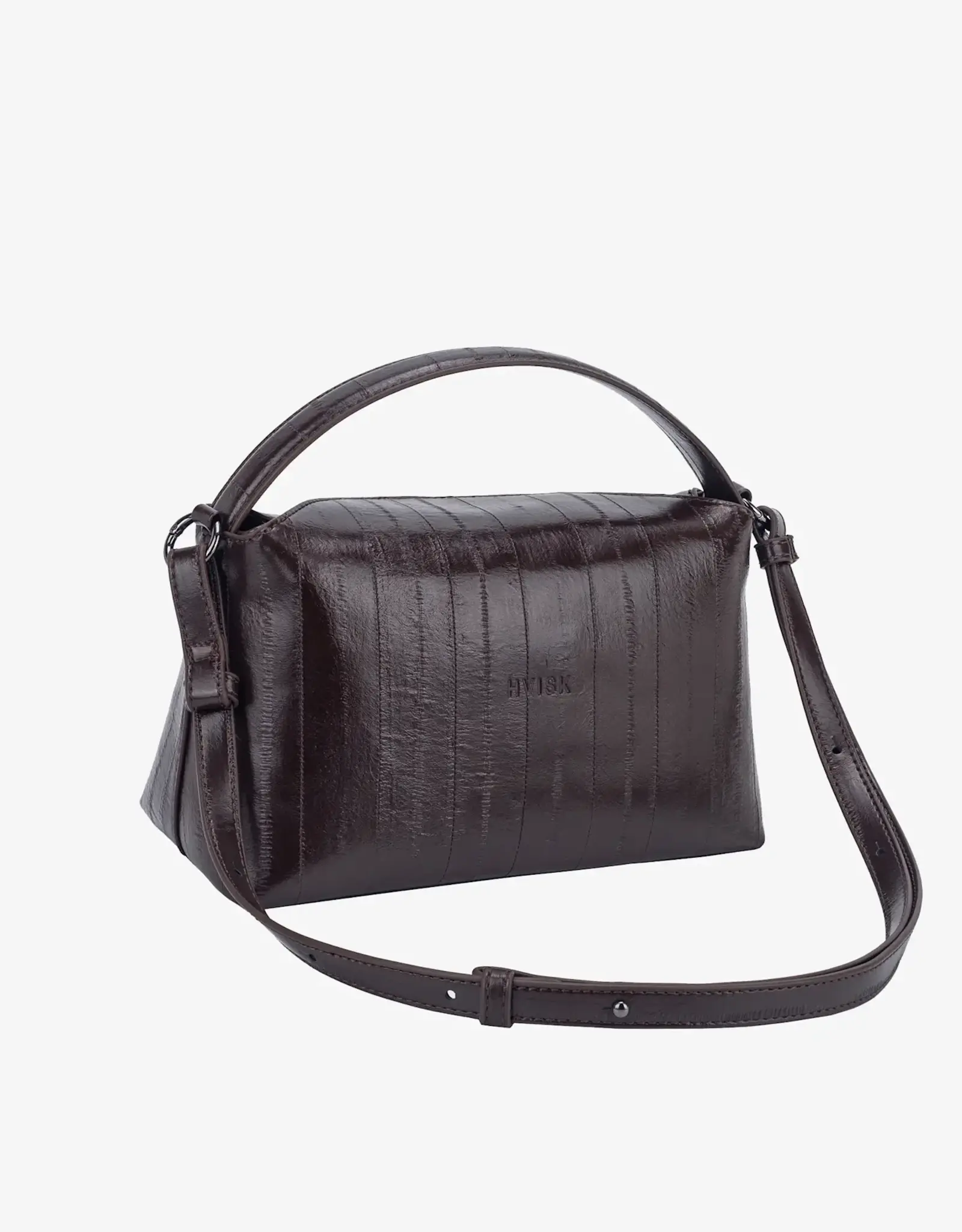 HVISK Handtas 'Note Stroke Structure' - Espresso - Hvisk