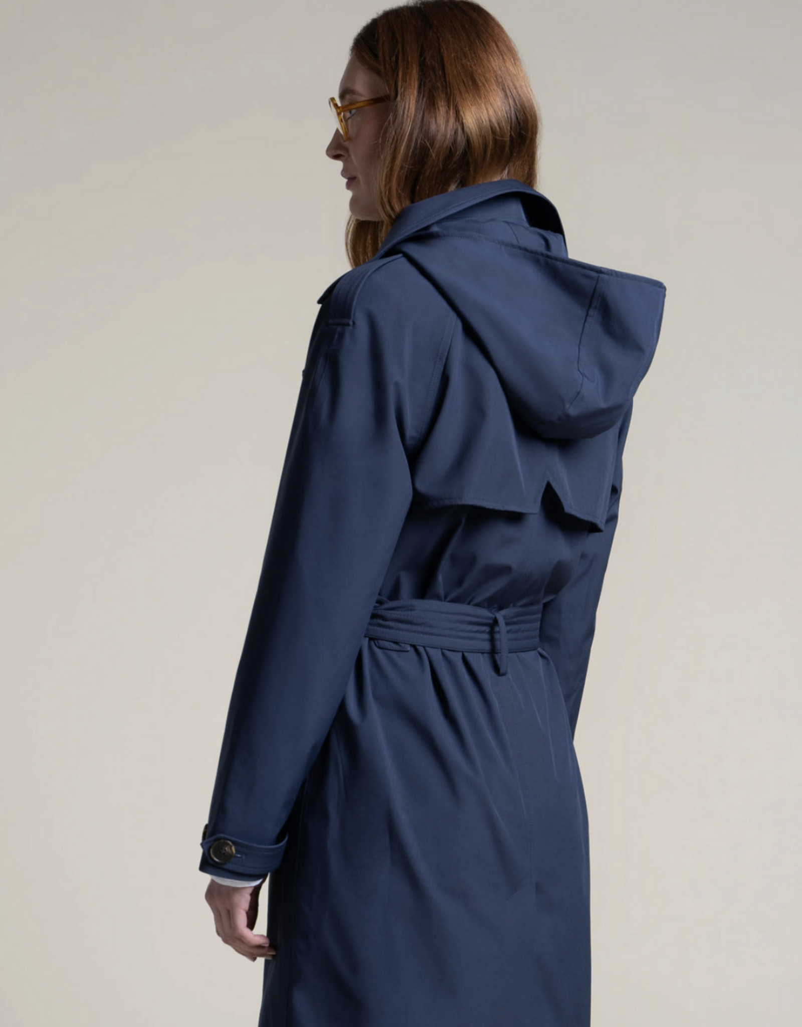 Flotte Trench Met Kap 'Montaigne' - Indigo - Flotte