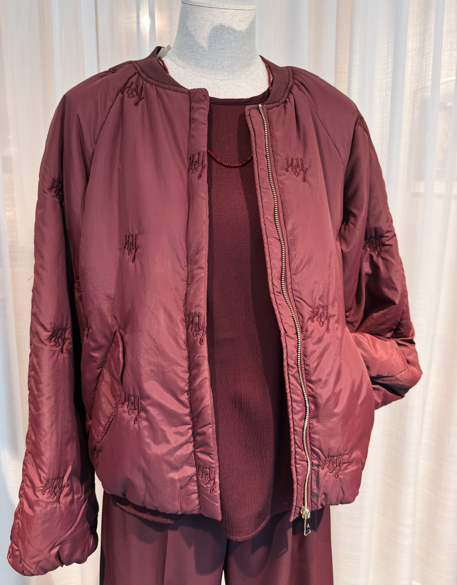 Harper&Yve Bomber 'Nori' - Wine Berry - Harper&Yve